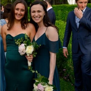 Blue/green Jenny Yoo Bridesmaid gown! Size 2 excellent condition